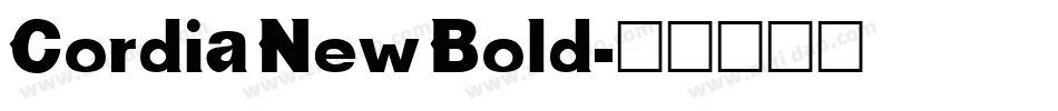 Cordia New Bold字体转换